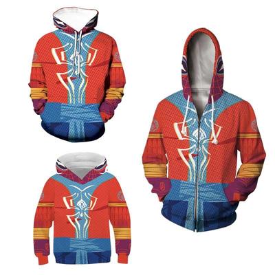 2026 Marvel Spider-Man 3D Print Zipper Hoodie - Unisex Cosplay Sweatshirt