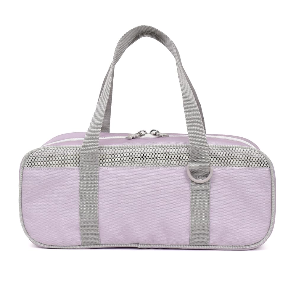 COLORFUL CANDY STYLE Art Supplies and Paint Set Watercolor Lightweight In Muted Lavender and Muted Solid A Stylish Mesh Art Bag for Girls with a
