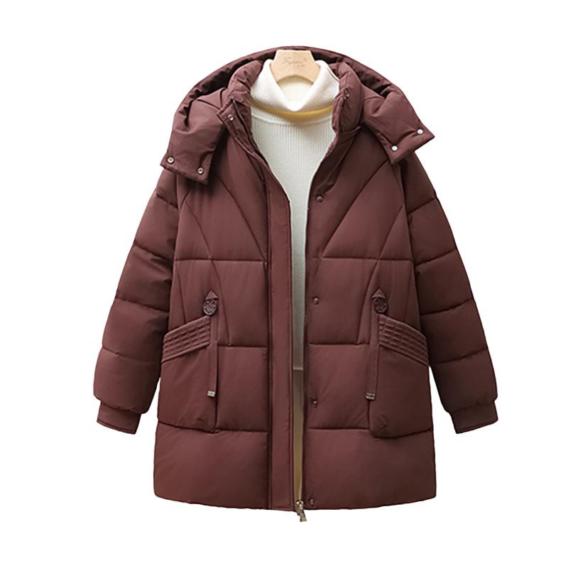 Plus Size Winter Cotton Jacket for Middle-Aged and Elderly Women