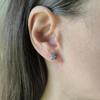 Silver Earrings with Cubic Zirkonia (2191674)