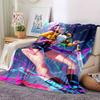 1pc Hunter X Kopo Group - Themed Flannel Blanket - Suitable for Bed, Home Decor, Graduation Gifts, Easter, Back To School, ChristmasA42