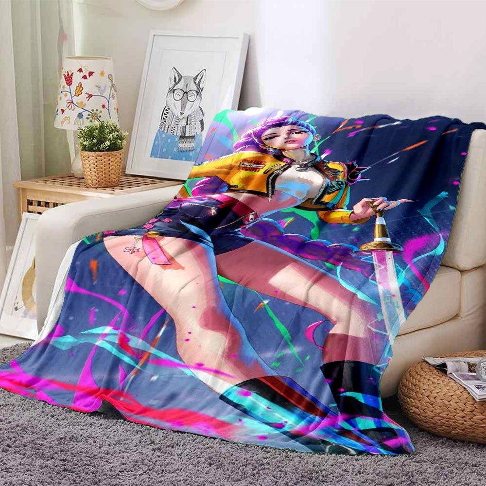 

1pc Hunter X Kopo group - Themed Flannel Blanket - Suitable for Bed, Home Decor, Graduation Gifts, Easter, Back to School, ChristmasA42 80cmx120cm(31inx47in)