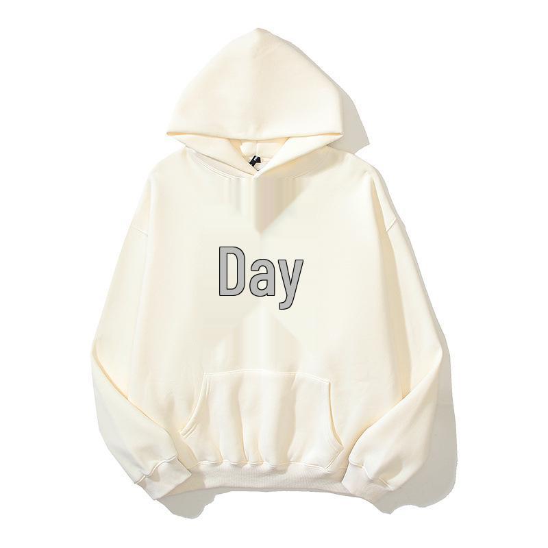 European & American High Street Skull Print Unisex Casual Hoodie XL