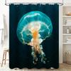 Blue Jellyfish Shower Curtain Bath Decor for Kids Bathroom Waterproof Fabric High Quality Print Free Shipping Worldwide
