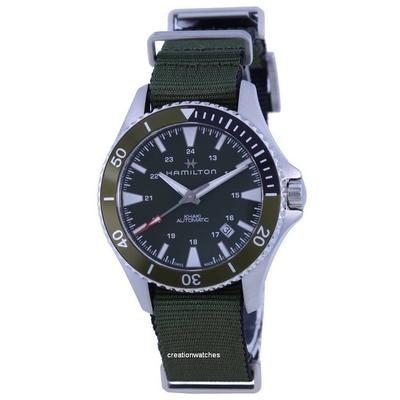 Khaki Navy Scuba Green Dial Automatic H82375961 100M Mens Watch