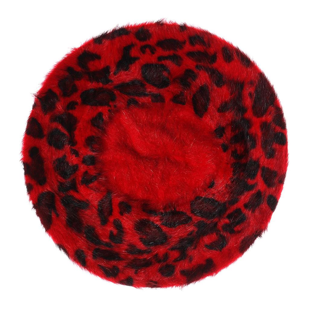 Fashion Winter Warm Beanie Hat Leopard Print Hat Beret French Hat Berets for Women