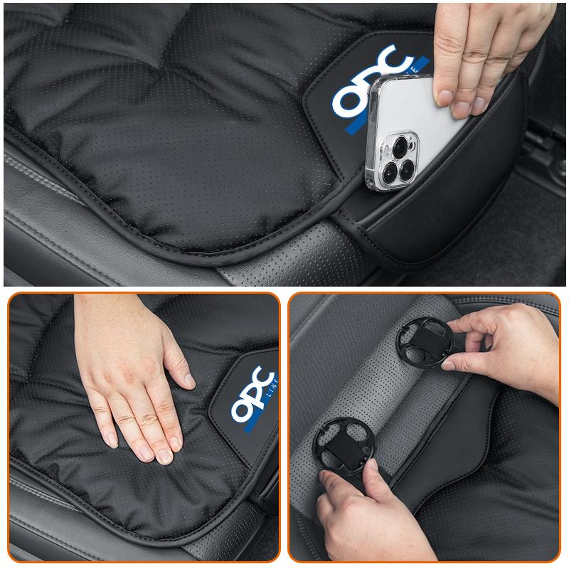 Leather Car Velvet Winter Seat Cushion Anti Slip Breathable Pad For Opel Astra Corsa Insignia Vectra Zafira Meriva Mokka