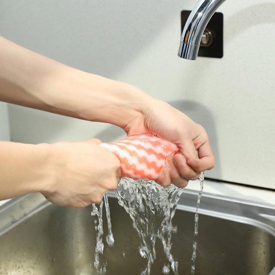 5Pcs Kitchen Cleaning Dish Cloth Superfine Fiber Rag Strong Water Absorption Powerful Decontamination Quick Drying Dish Cloth