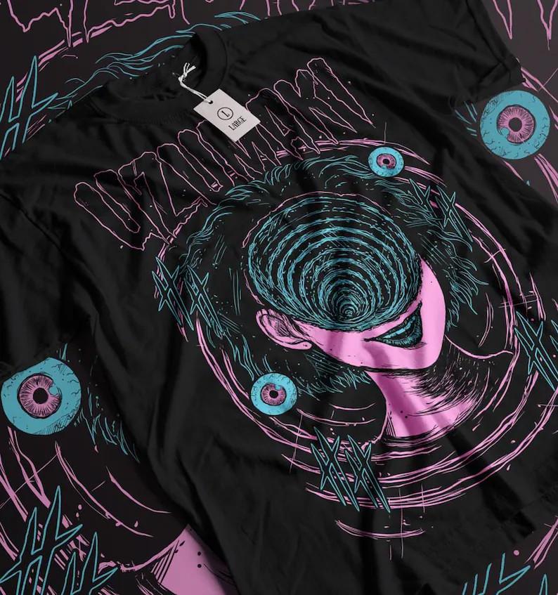 Unisexga Creepy Girl Tshirt Dark Anime Gothic Anime Unisex Tshirt Size S4xl