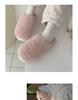 Winter Women's Plush Maternity Slippers - Japanese Style, Warm Wrap-Toe Indoor Cotton Shoes