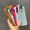 Luxury Matte Soft Leather Candy Phone Case For iPhone 15 14 Plus 13 12 11 16 Pro Max Lens Protection Shockproof Silicone Cover