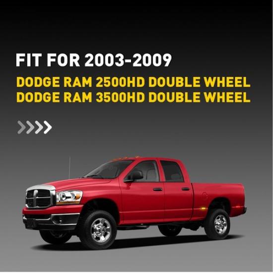 Smoked Lens Amber Red LED Side Marker Lamps For 03-09 Dodge Ram 2500 3500 HD EXV