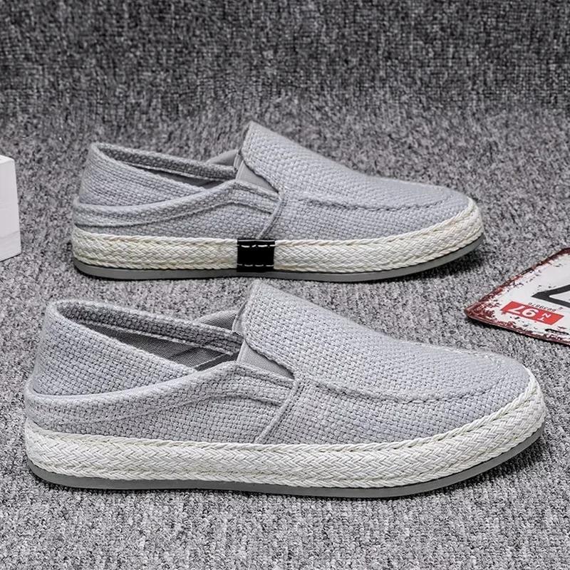 Fashion Comfort Men's Canvas Shoes 2024 Fashion Casual Shoes for Men Outdoor Soft Breathable Driving Shoes Zapatos Para Hombres Hot Sell