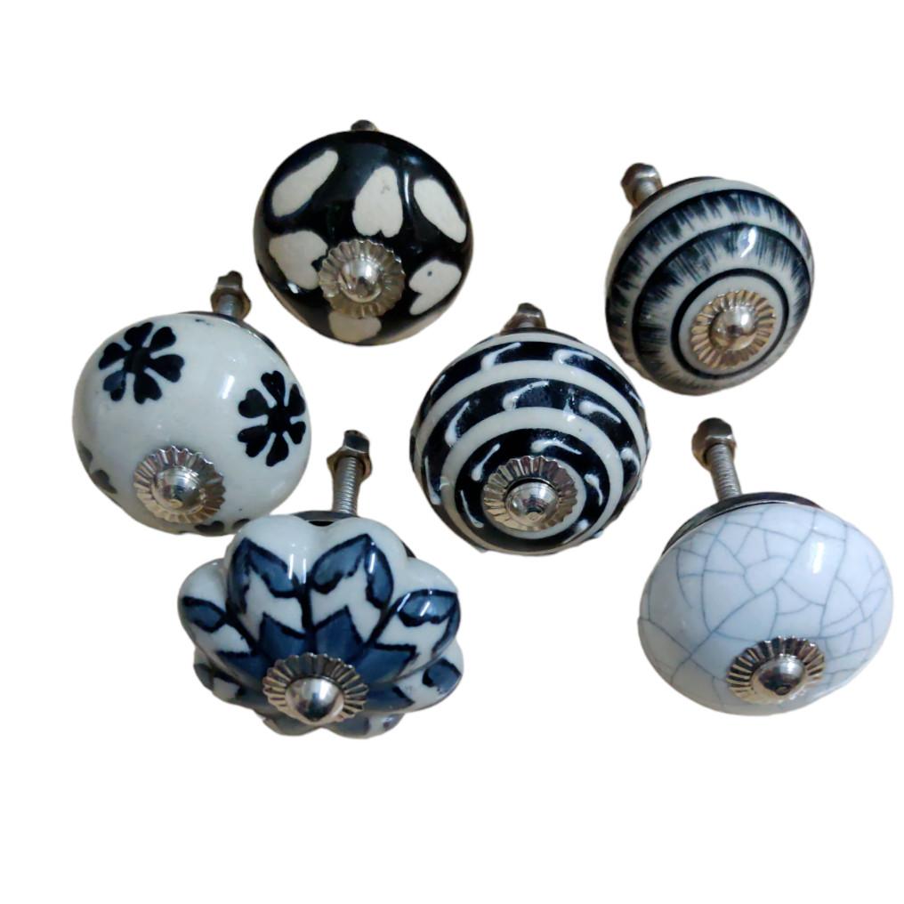 @ Multicolor Design Cupboard Knobs Drawer Pull Knobs Home Decor Set of 6 S069 Zr799-60%Off