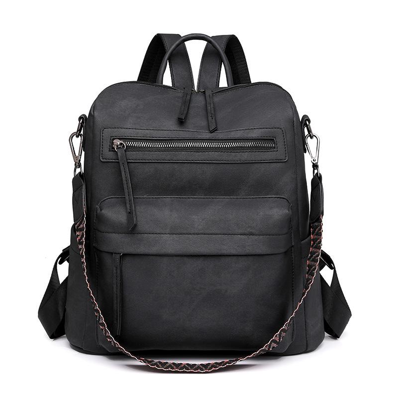 Women's PU Leather Convertible Backpack - Soft, Versatile, Large Capacity