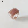 Anillos de Resina Acrílica Creativos de Moda Vintage Simples Geométricos Cuadrados para Mujeres Hombres Joyería