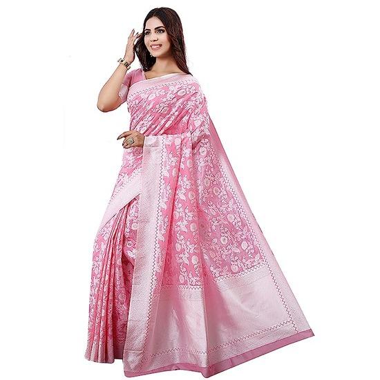 

Женское сари из искусственного шелка Banarasi с блузкой