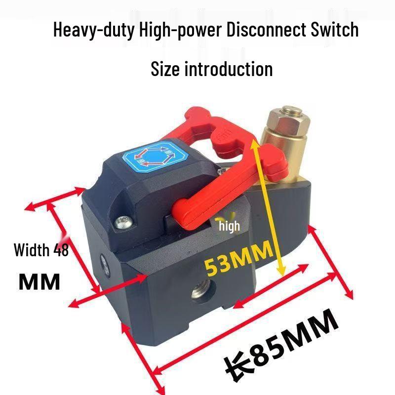 Universal Pure Copper Car Battery Disconnect Switch, 12V/24V for Positive/Negative Terminals - Ideal for Cars and Trucks.