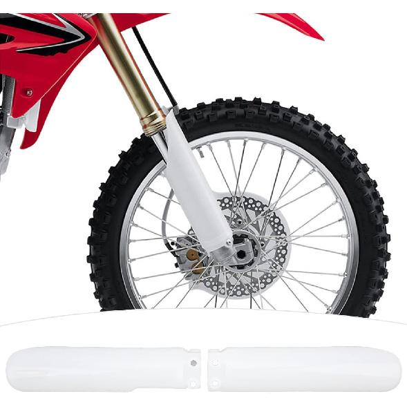 Acouto Motocross Front Fork Guard Covers for CR125 CR250 CE500 CRF450 CRF 250 Motocycle Fork Guard Protector White Front Shock Guard Cover
