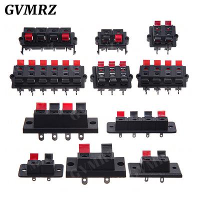 5PCS Plastic 2/4/6/8/12 Positions Connector Terminal Push In Jack Spring Load Audio Speaker Terminals Breadboard Clip WP2 -4 -1
