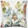 Flower and Bird Printing Series Pattern Pillowcase Square Pillowcase Home Office Decoration Pillowcase
