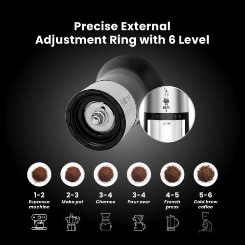 Bialetti Premium Macina Cafe Manual Coffee Grinder