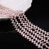 1String, Natural Freshwater Pearls, Top Sided Drilled Hole Pearl Beads for Jewelry Making DIY Necklaces, Bracelets Crafts (Beads 4×5mm, Length 36cm)
