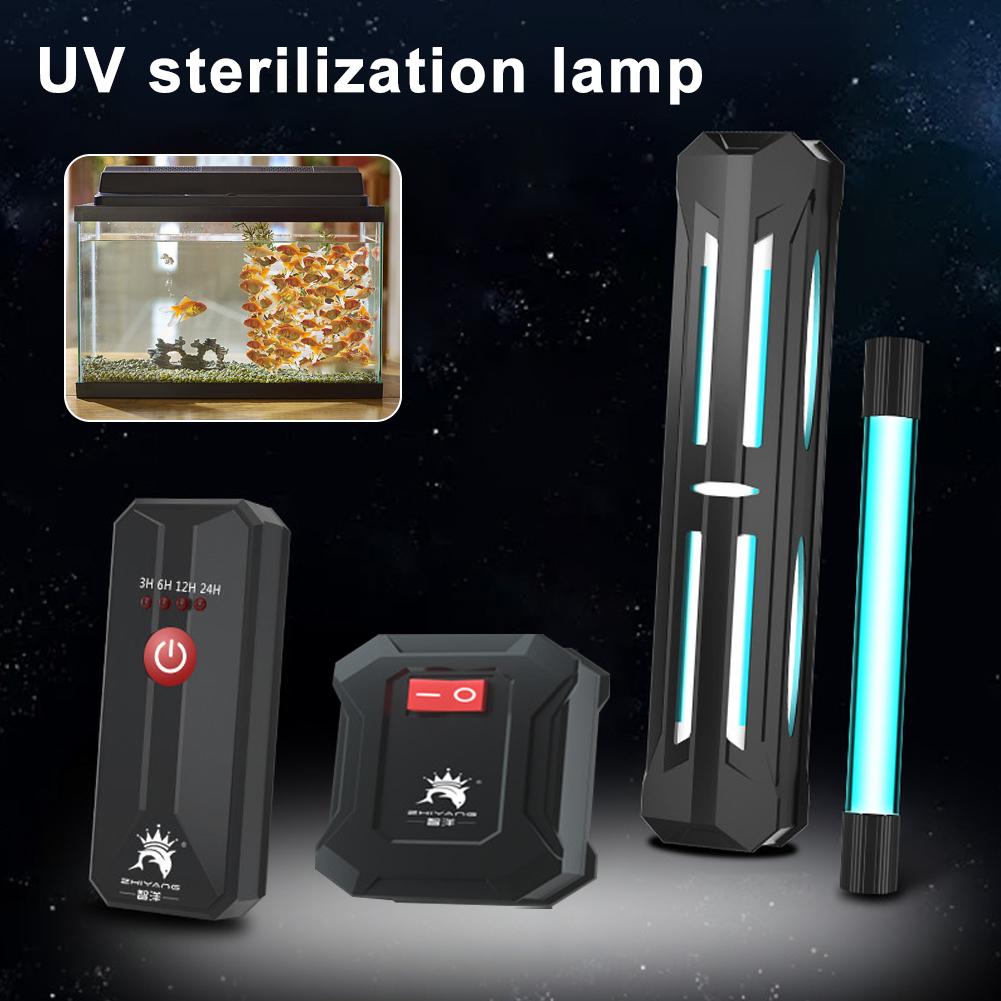 9W 13W UV Aquarium Clean Light 220V Submersible Waterproof Ceaning Explosion-proof Underwater Clean Water Green Lamp Algae E6M3