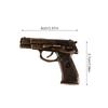 1/12 Dollhouse Mini Simulation Revolver Pistol Model For Action Figure Soldier Scene Decoration Doll House Diorama Photo Props