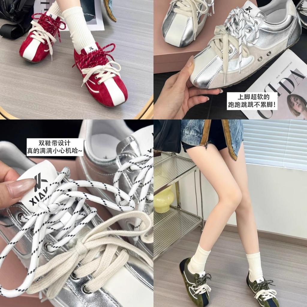 Lan Cabinet Edition~ Inner Height Increase 6cm Retro German Training Shoes Women's 2025 New Versatile Sports and Leisure Shoes Forrest Gump Shoes Tide