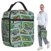 Car City Carpet Road Rug 90s Nostalgic Toy Insulated Lunch Bag for Women Office Cooler Thermal Food Box Tote Lunch Boxes