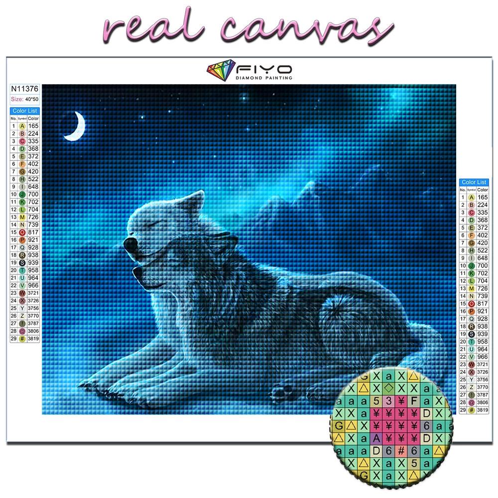 Diamantová malba Zvířecí vlk Diamantová mozaika Řemeslná diamantová výšivka