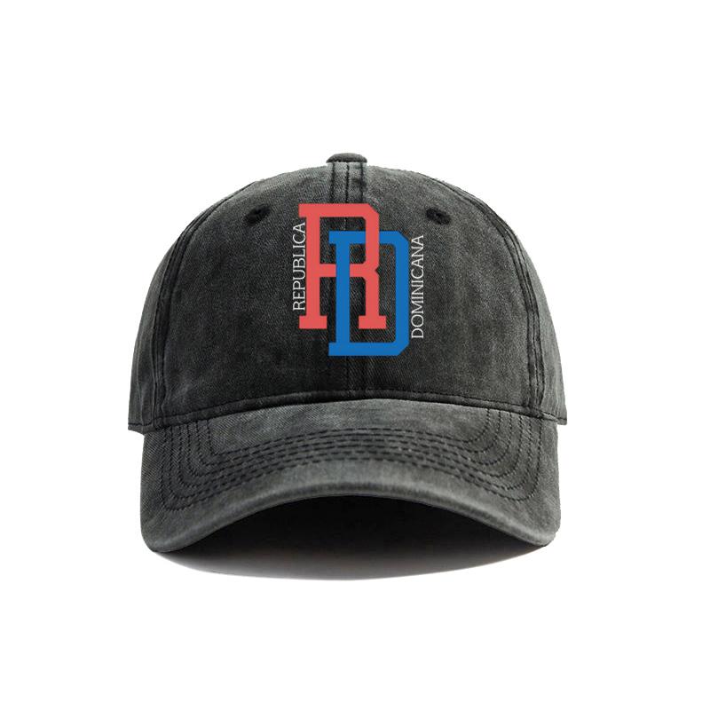 DR Dominikanische Republik Flagge Baseballkappen Used Hüte Dad Cap Unisex Damen Retro Outdoor Sommer Verstellbar Stolz Dominikanische Hüte