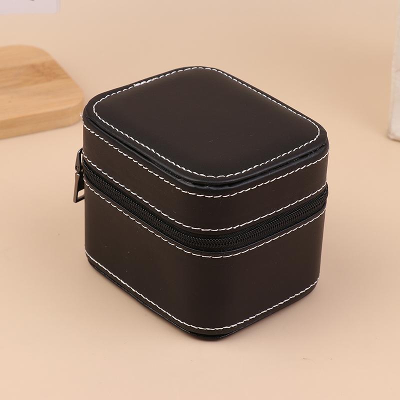 

(ГГ)1 шт. 2025 Новый ПУ Кожа Автомобильная Линия Коробка для Часов Бизнес Карманные Часы Портативный Чехол на Молнии Модный Аксессуар Упаковочная Коробка для Хранения чёрный