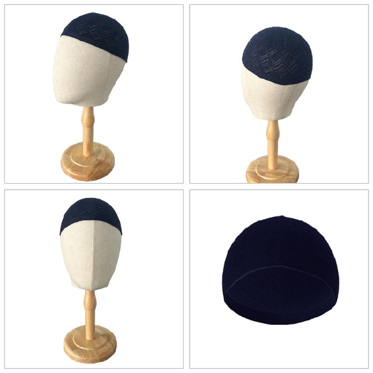 Foldable Sun Hat Gentleman Hat Breathable Hat for Men National Styles Hat for Worship and Everyday Use