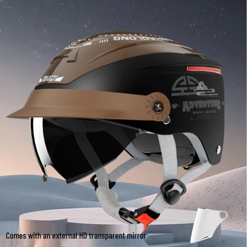Junhao 3C Certified Universal Half Helmet: Breathable, All-Season Sun Protection for Men & Women.