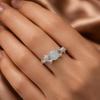 Milky Opal Gemstone Silver Customized Ring 925 Sterling Silver White Stone Ring, Opal Gemstone Jewelry CZR-14-20