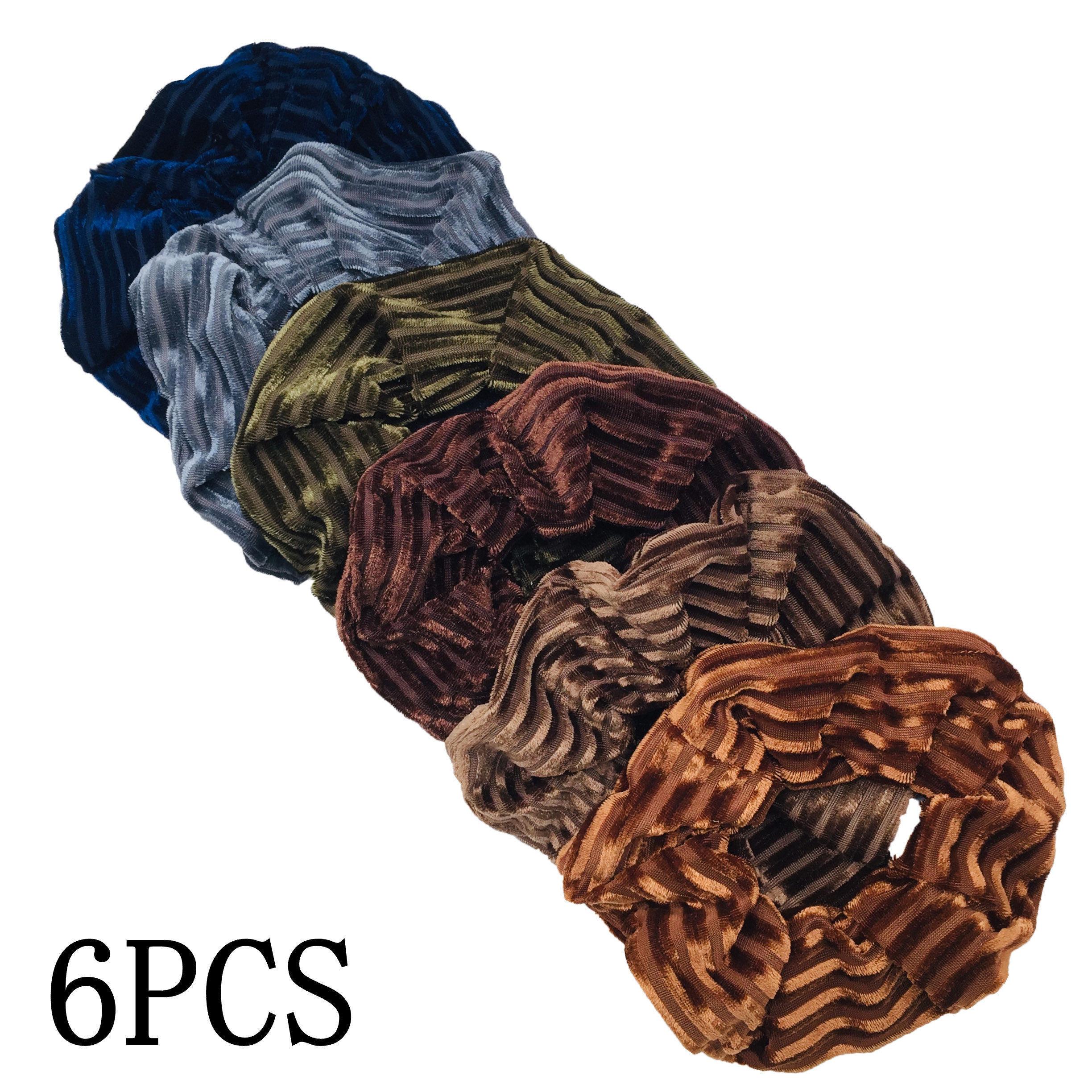 

10/6 Аксессуары Резинки для волос Женские Бархатные Однотонные Леопардовые Тай-дай Держатели для хвостика Головные уборы Эластичные резинки Набор