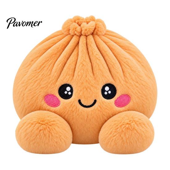 Stress Relief Squeeze Toy Giant Dumpling Pillow, Cute Plush Stuffed Steamed Bun Toy, Kawaii Doll Slow Rebound Soft Stretch Decompression Fidget