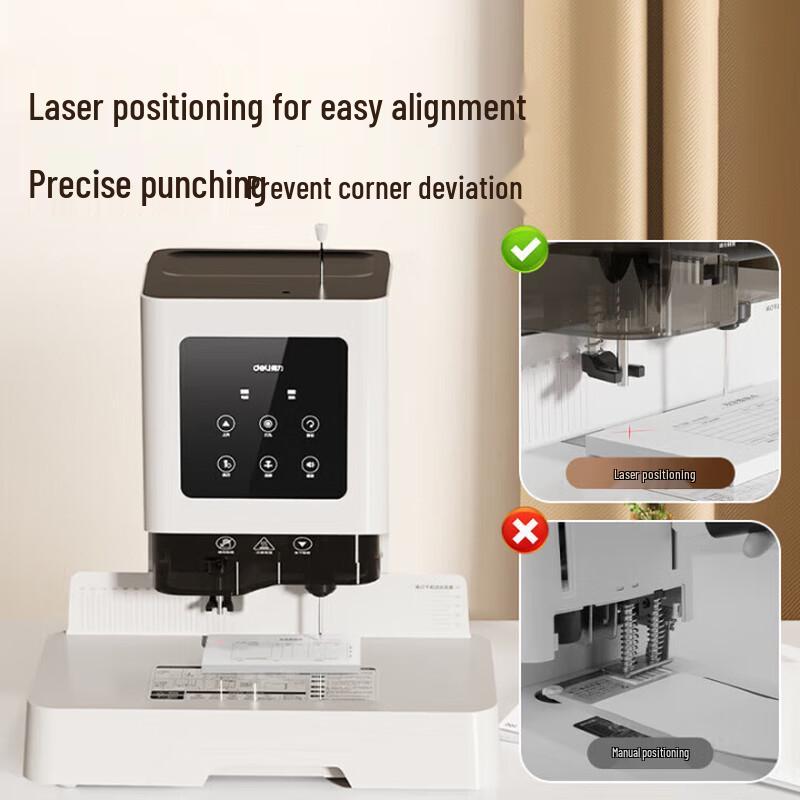 Deli Electric Thermal Document Binder & Puncher CN Plug (adapter Included)
