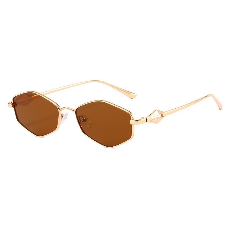 

JYL TS Rimless Sunglasses Unisex UV Protection Cyberpunk QZ1354-150 A-7341 лимонный карри