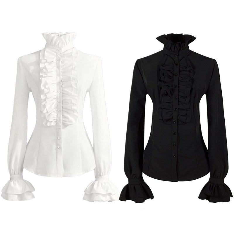

Plus Size Women s Steampunk Victorian Ruched Blouse Small