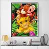 Disney Pittura con Diamanti Re Leone Pittura Artistica Strass Mosaico 5D Fatto a Mano Fai da Te Punto Croce Regalo Decorazione per la Casa
