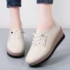 Thick-soled Small Leather Shoes Female Mother Shoes 2026 Autumn and Winter Versatile and Thin Muffin Shoes Lightweight Soft-soled Heightening
