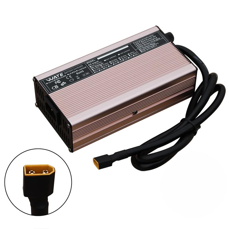 42V 15A smart lithium battery charger for 10S 36V lithium battery fast charging connector optional