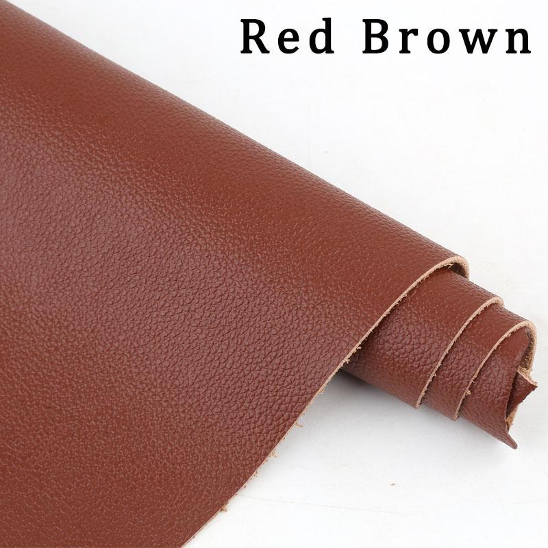 Brown Cowhide Top Layer Genuine Leather 1.5mm Thick Material Fine Grain Lychee Pattern Slightly Stiff Handmade Leather Bag DIY L
