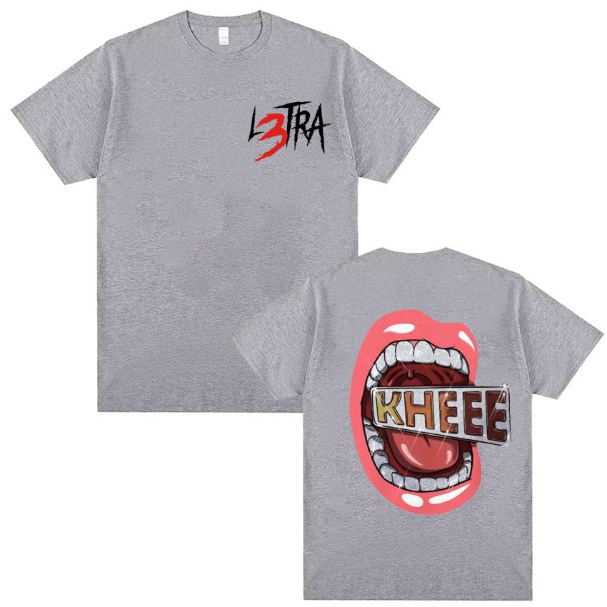 Singer Luar La L Music Album L3TRA T Shirts Men Women Clothing Hip Hop Fashion Tshirt Male Casual Crewneck Short Sleeve T Shirt