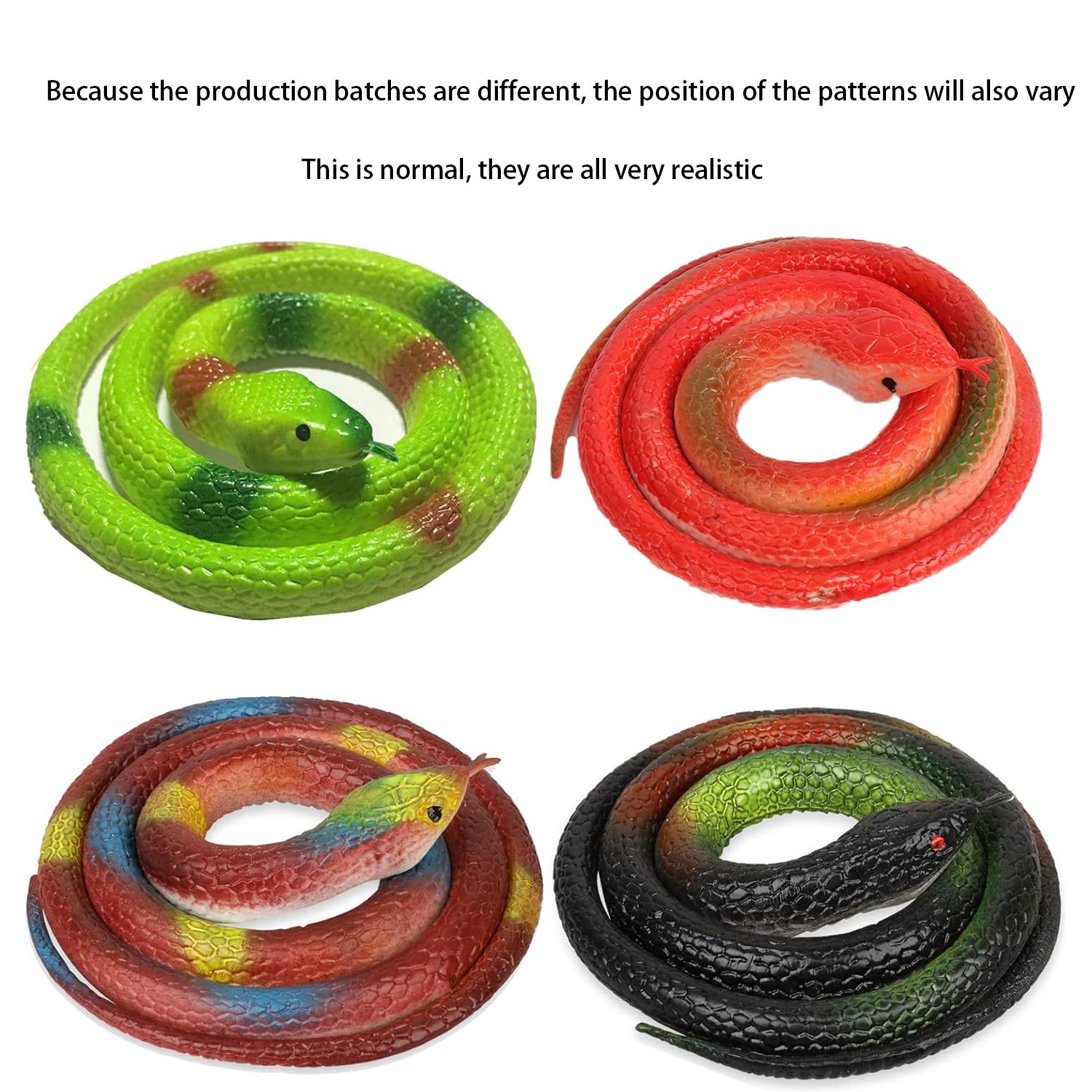 

Creative Prank Plush Rubber Simulation Snake Plaything Good Gift For Kids Fake Snake Prop April Fool S Day Parody Other