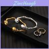 Retro Bone Skull Bangle In Antique Silver For Gothic Fashion And Cosplay