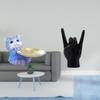 Modern Cat Hand Gesture Resin Statue Tray Creative Sculpture for Home Decor Dining Table Cabinet
